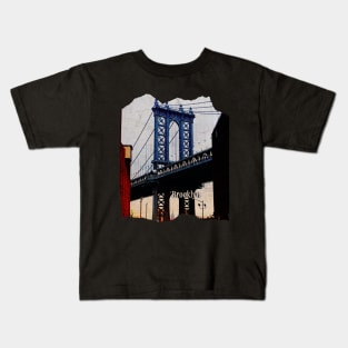 New York Dumbo Photography Brooklyn bridge Kids T-Shirt